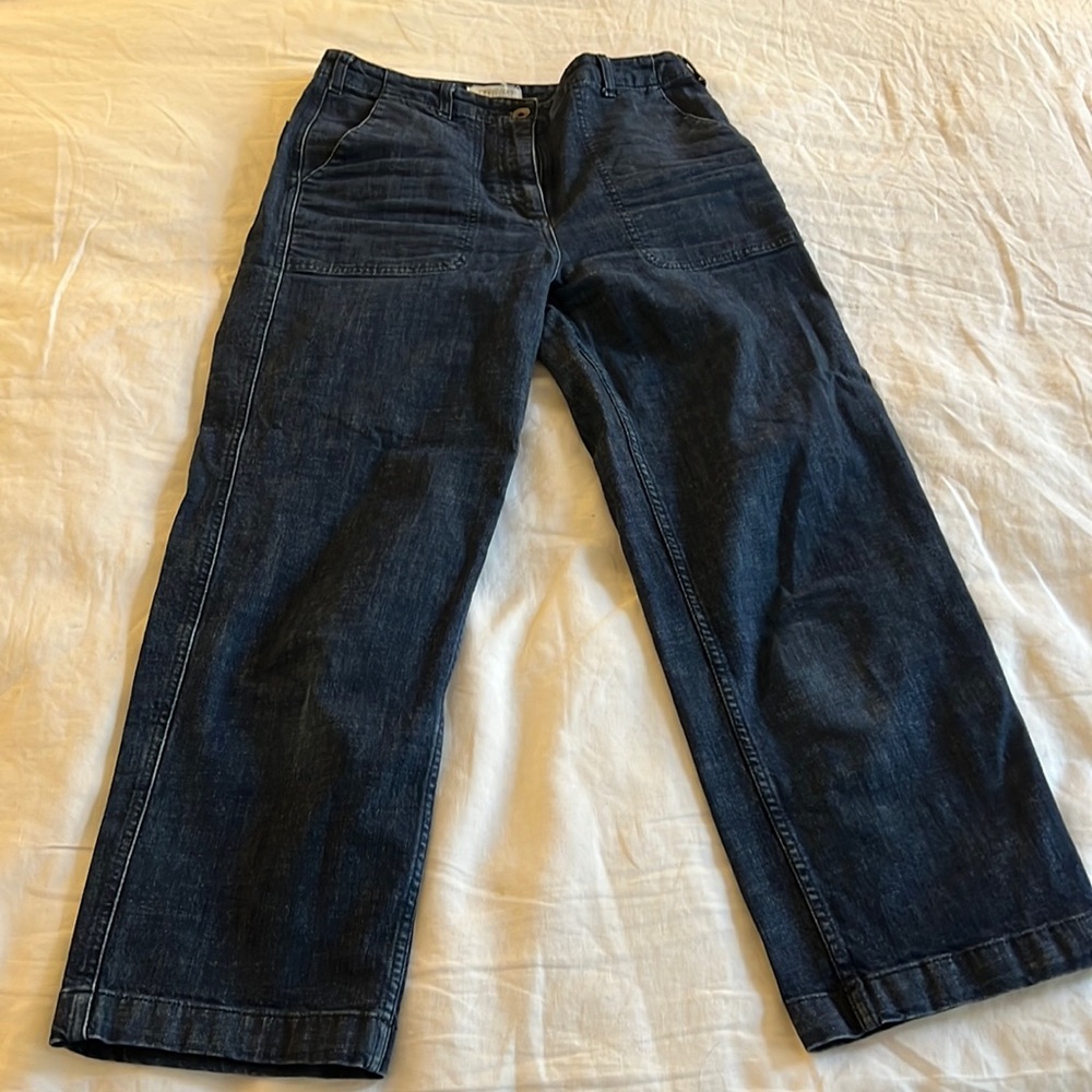 Women's Dark Indigo Cropped Jeans
